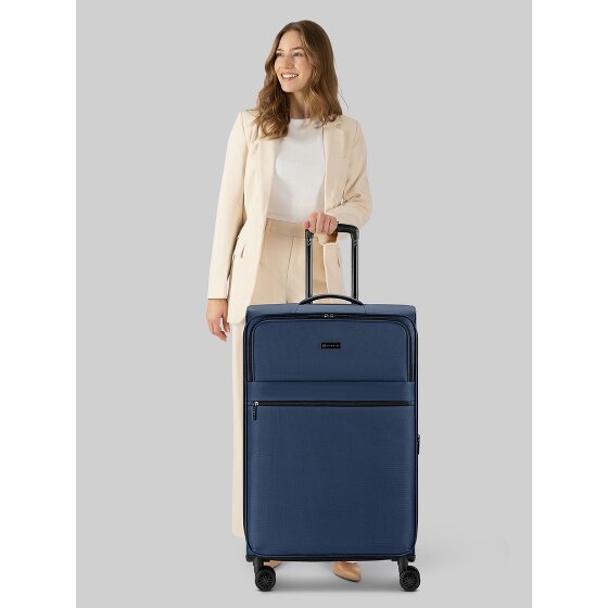 bugatti Valencia Soft 4 wielen Trolley L 75 cm met uitbreidingsplooi