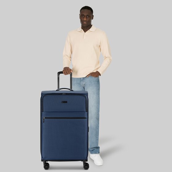 bugatti Valencia Soft 4 wielen Trolley L 75 cm met uitbreidingsplooi