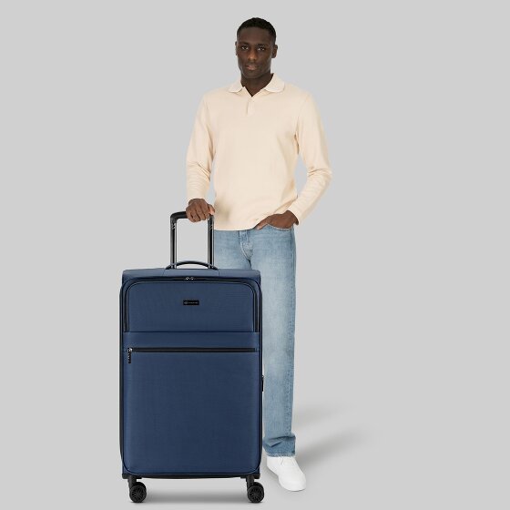 bugatti Valencia Soft 4 wielen Trolley L 75 cm met uitbreidingsplooi