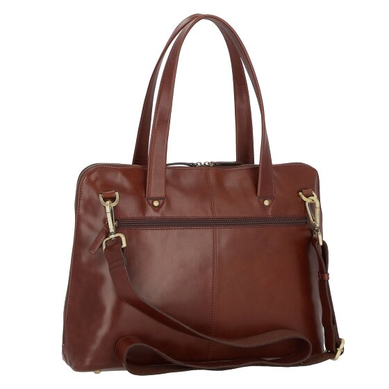 Leonhard Heyden Cambridge Schoudertas Leer 41 cm Laptopcompartiment