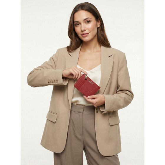 Lazarotti Bologna Leren sleutelhanger Kaarthouder leer 11,5 cm met air tag compartiment