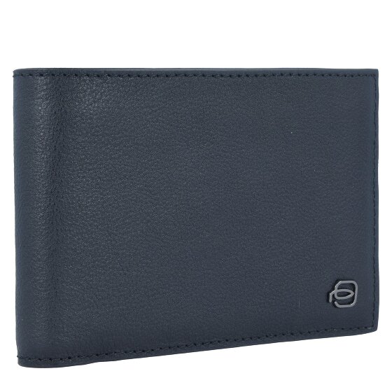 Piquadro Zwarte Vierkante Portemonnee RFID Leer 12,5 cm