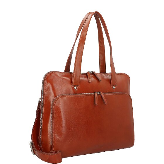 Leonhard Heyden Cambridge Schoudertas Leer 41 cm Laptopcompartiment