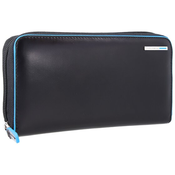 Piquadro Blauwe Vierkante Portemonnee RFID Leer 19 cm