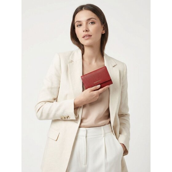 Lazarotti Bologna leer XL portemonnee met ritsvak leer 14 cm