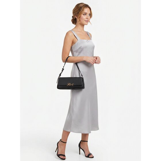 Karl Lagerfeld Signature Schoudertas Leder 32.5 cm