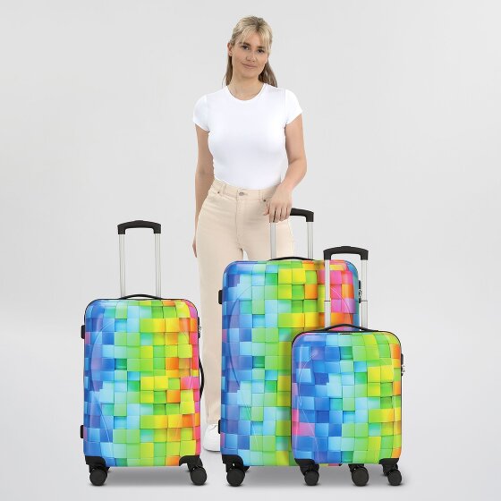 Nowi Santa Cruz 4 wielen Kofferset 3-delig