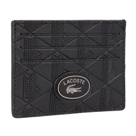 Lacoste Monogram Nomogramme Kredietkaart etui RFID-bescherming Leer 10 cm