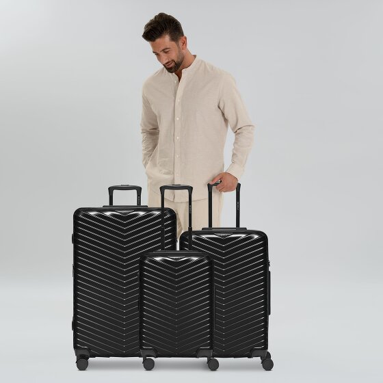 Redolz Essentials 18 4 wielen Kofferset 3-delig met uitbreidingsplooi