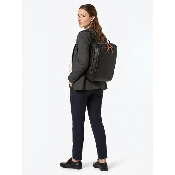 Braun Büffel Novara Zakelijke rugzak Leder 40 cm Laptopvak