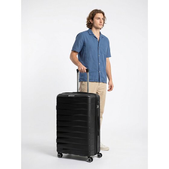 Franky London 4 wielen Trolley L 74 cm met uitbreidingsplooi