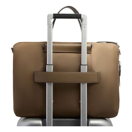 Piquadro Lyra Aktentas Leder 42 cm Laptopvak met uitbreidingsplooi