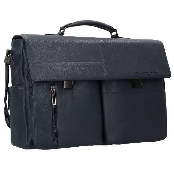 Piquadro Ronnie aktetas Leer 43 cm Laptopcompartiment