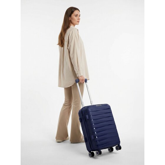 Franky London 4 wielen Cabinewagen S 55 cm met uitbreidingsplooi