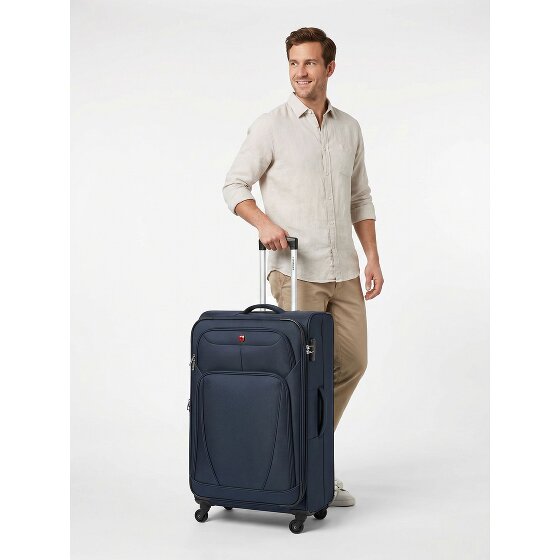 Wenger Beaumont 4 wielen Trolley L 78 cm met uitbreidingsplooi