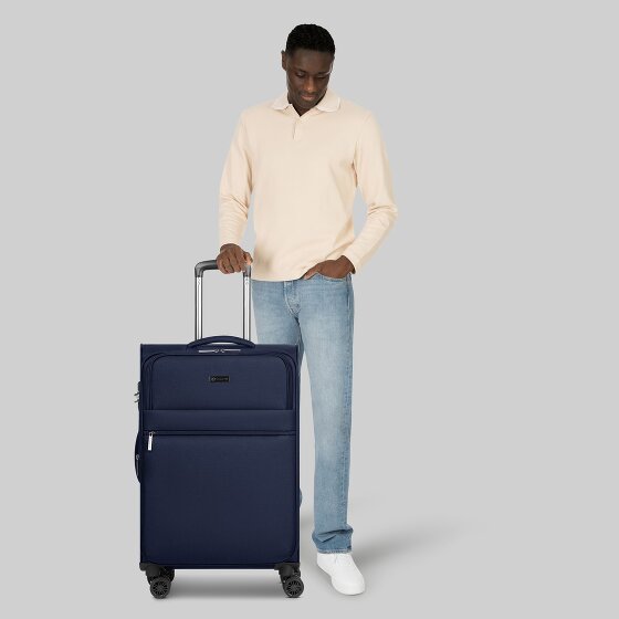 bugatti Valencia Soft 4 wielen Trolley M 65 cm met uitbreidingsplooi