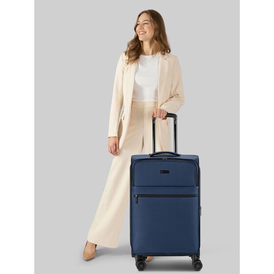 bugatti Valencia Soft 4 wielen Trolley M 65 cm met uitbreidingsplooi