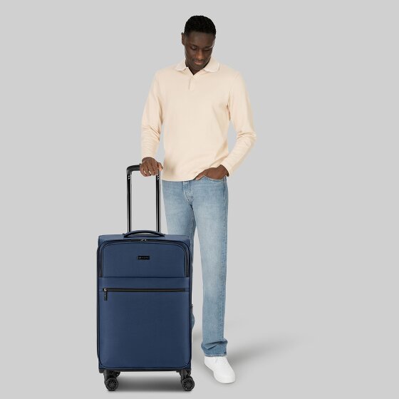 bugatti Valencia Soft 4 wielen Trolley M 65 cm met uitbreidingsplooi