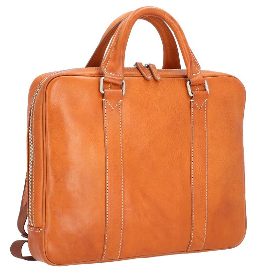 Leonhard Heyden Bergamo aktetas leer 38 cm Laptop compartiment