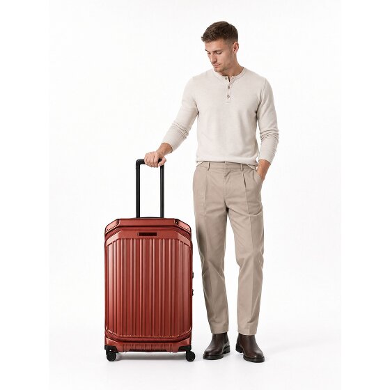 Piquadro PQ-Light 4 wielen Trolley M 69 cm met uitbreidingsplooi