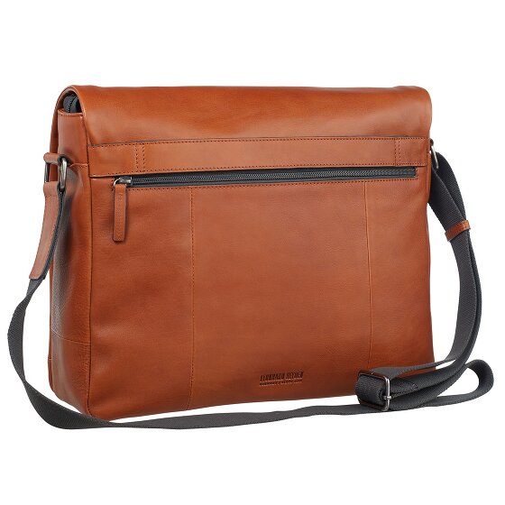 Leonhard Heyden Hamburg Messenger Leder 38 cm Laptopcompartiment