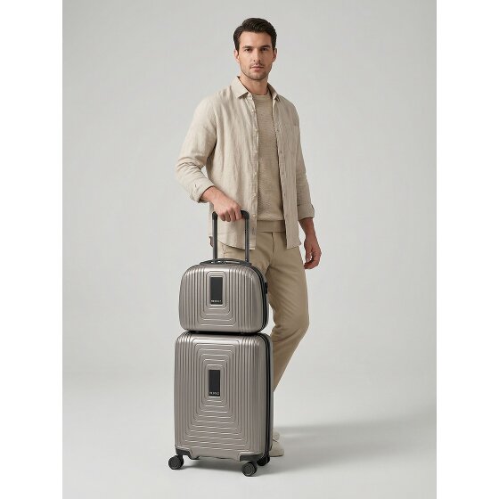 Redolz Essentials 14 kofferset 2 stuks cabine trolley met stretch vouw & beautycase