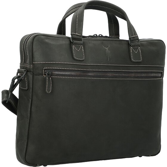 Jack Kinsky Baltimore 8 Lederen aktetas 40 cm Laptopcompartiment
