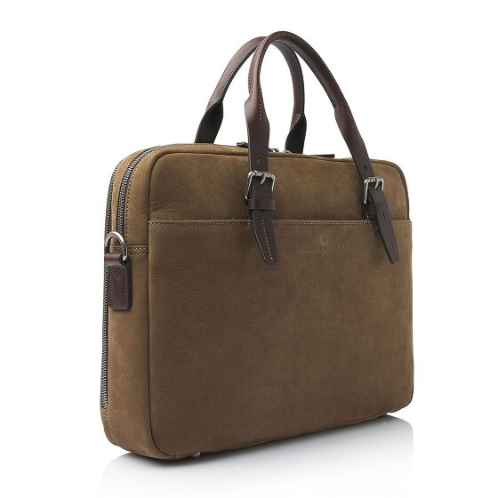 Castelijn & Beerens Nubuck Koffer Leer 41 cm Laptop compartiment