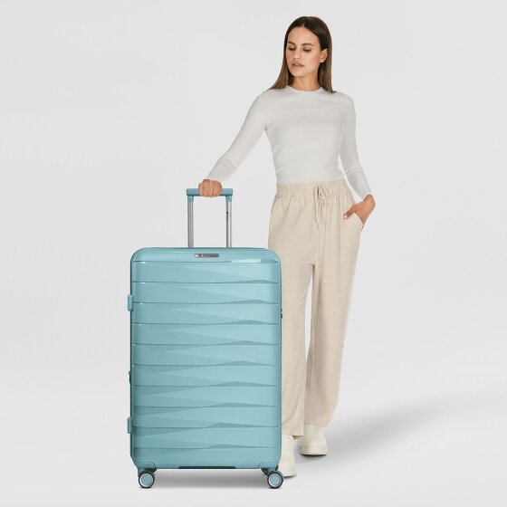 Franky London 4 wielen Trolley L 74 cm met uitbreidingsplooi