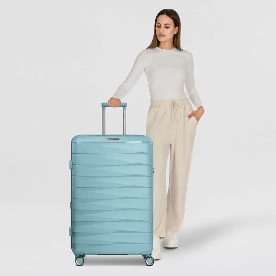 Franky London 4 wielen Trolley L 74 cm met uitbreidingsplooi