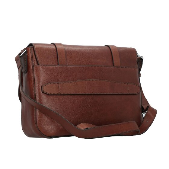 The Bridge Cesare Aktetas Messenger Leer 38 cm Laptop compartiment
