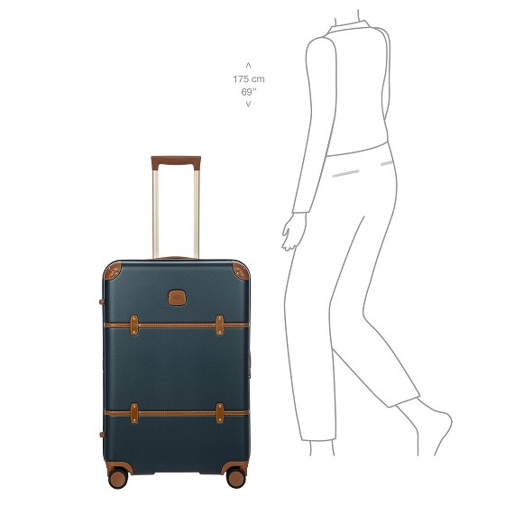 Bric's Bellagio 4 wielen Trolley 70.5 cm met uitbreidingsplooi