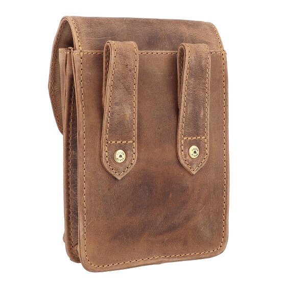 Greenburry Vintage heuptasje leer 11 cm