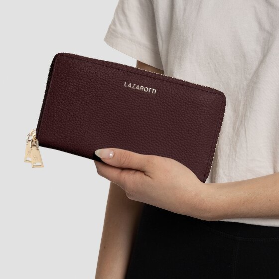 Lazarotti Bologna Leather Portemonnee RFID-bescherming Leer 20 cm