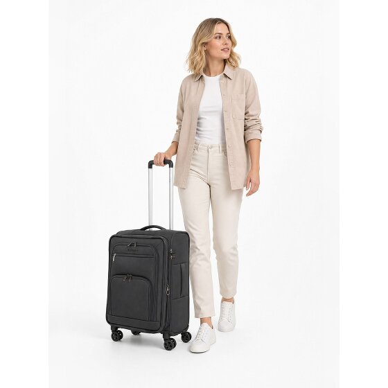 Travelite Cubis 4 wielen Cabinewagen S 55 cm met uitbreidingsplooi