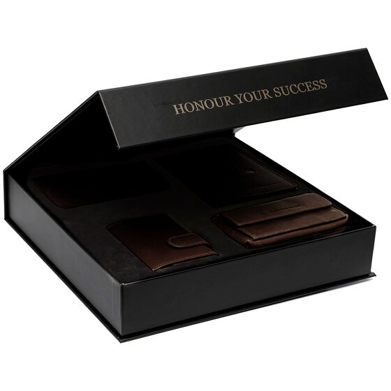 The Chesterfield Brand Creditcardhouder 4-delige geschenkset leer 7 cm