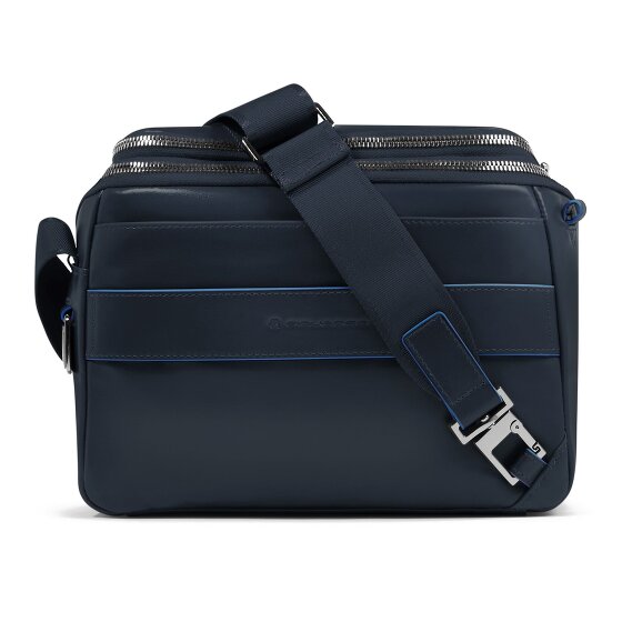 Piquadro Blue Square Schoudertas Leer 27 cm