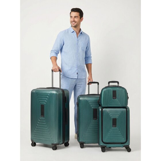 Redolz Essentials14 4-wiel kofferset Beautycase 4st met uitklapbaar laptopvak