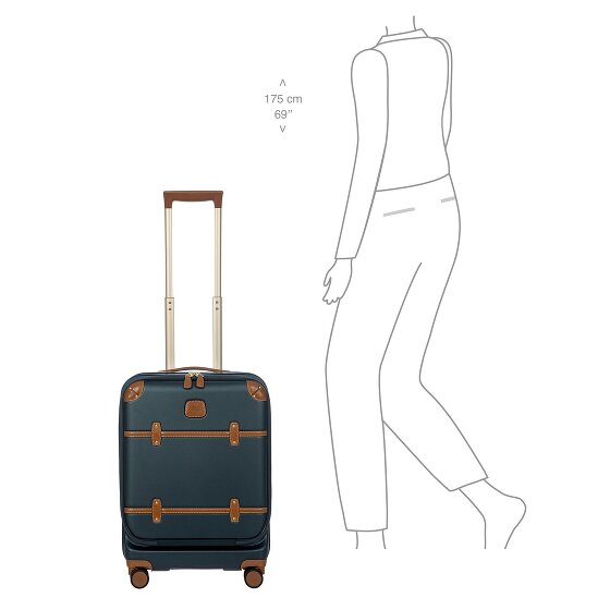 Bric's Bellagio 4 wielen Cabinewagen 55 cm met uitbreidingsplooi