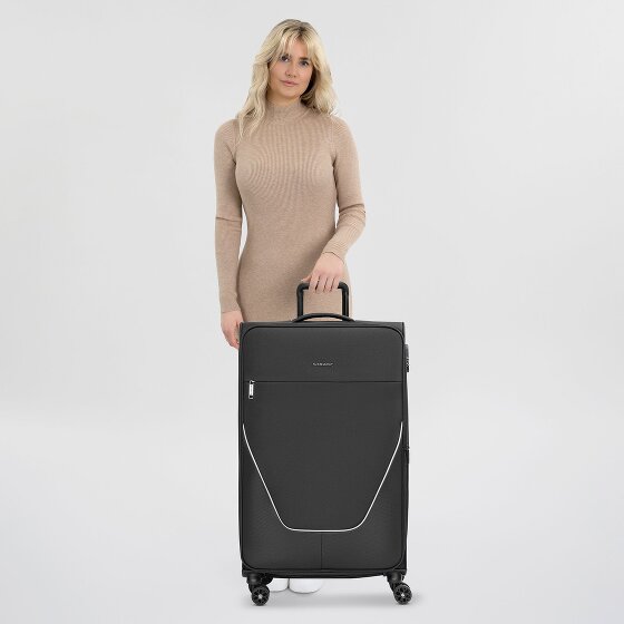 Stratic taska 4-wiel trolley L 76 cm met uitvouwbare plooi