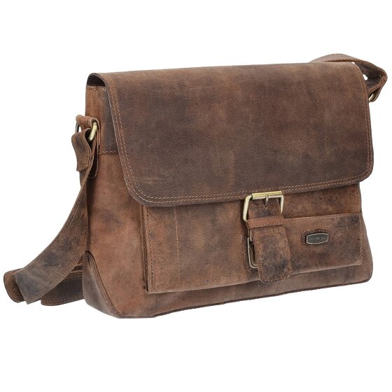 Harold's Antieke Messenger 32 cm Leder Laptopcompartiment