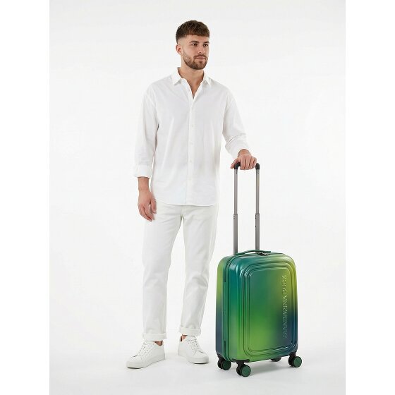 Mandarina Duck Logoduck + 4 wielen Cabinewagen 55 cm met uitbreidingsplooi
