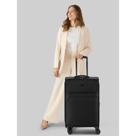 bugatti Valencia Soft 4 wielen Trolley M 65 cm met uitbreidingsplooi