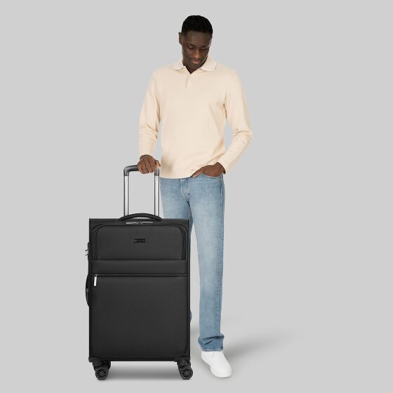 bugatti Valencia Soft 4 wielen Trolley M 65 cm met uitbreidingsplooi