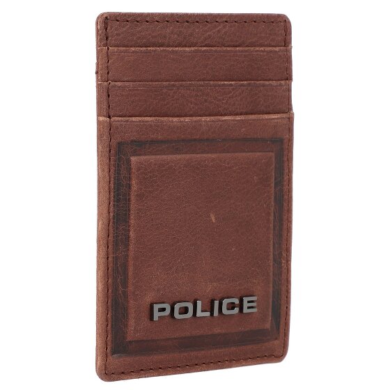 Police PT16-08536 Creditcard etui leer 7 cm met geldclip