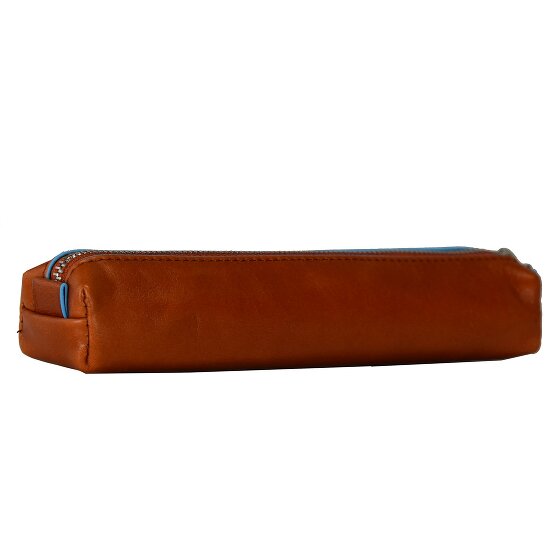 Piquadro Blauw Vierkant Etui Leer 18 cm
