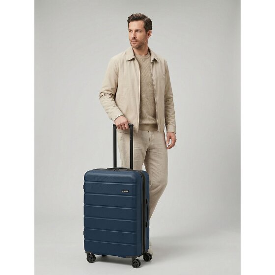 Saxoline Miami 4 wielen Trolley M 65 cm met uitbreidingsplooi
