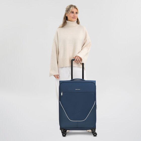 Stratic taska 4-wiel trolley M 65 cm met uitvouwbare plooi