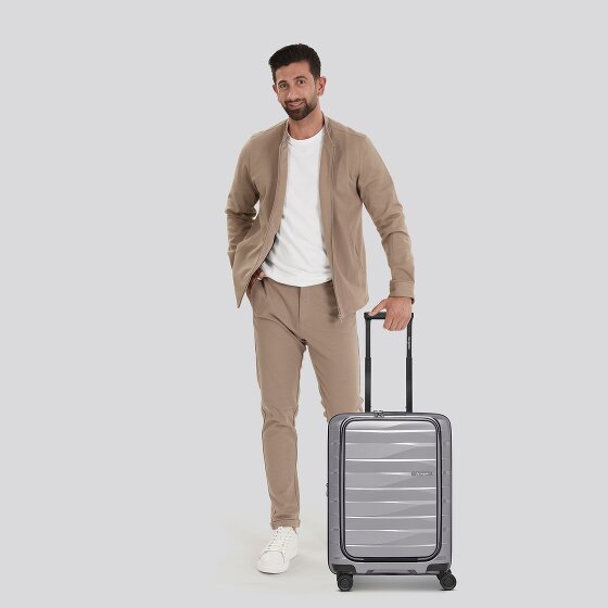Bergpfeil Travel 4 wielen Cabinewagen 55 cm Laptopvak met uitbreidingsplooi
