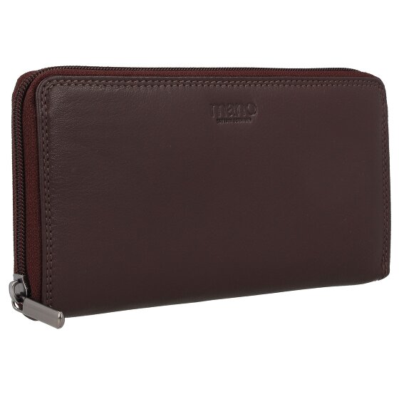mano Donna Giulia Portemonnee Leer 20 cm